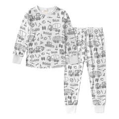 Color Your Own Pajamas – Creative 2-Piece Kids Pajama Set