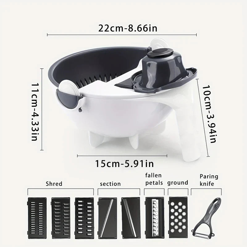 9-in-1 Vegetable Chopper Mandoline Slicer Dicer