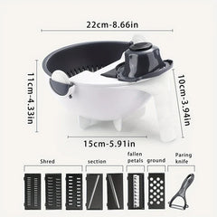 9-in-1 Vegetable Chopper Mandoline Slicer Dicer