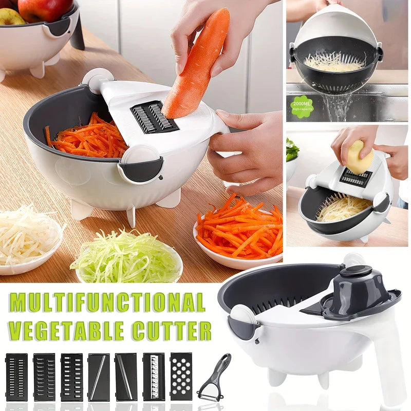 9-in-1 Vegetable Chopper Mandoline Slicer Dicer