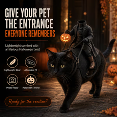 😺Headless Horseman Rider Dog Costume – The Ultimate Halloween Pet Costume🎃