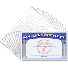Clear PVC Card Protector Sleeves — Fits Social Security, Medicare, ID & Credit Cards