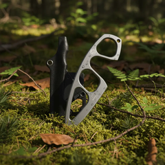 Boker Plus GS226 Miltner Adams MA-2 Fixed Blade Knuckle Knife | 2.5" 440C Titanium Coated Blade