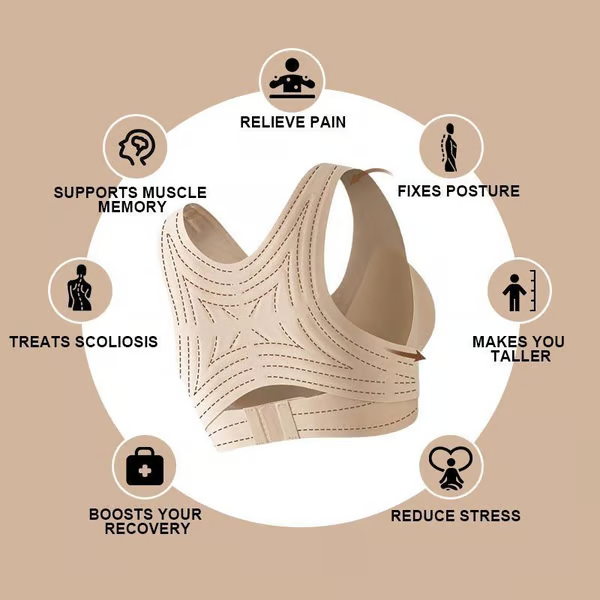 Posture Corrector Bra 👗 2-in-1 Shapewear | Seamless Adjustable Support for Back & Shoulders New HomeGoods