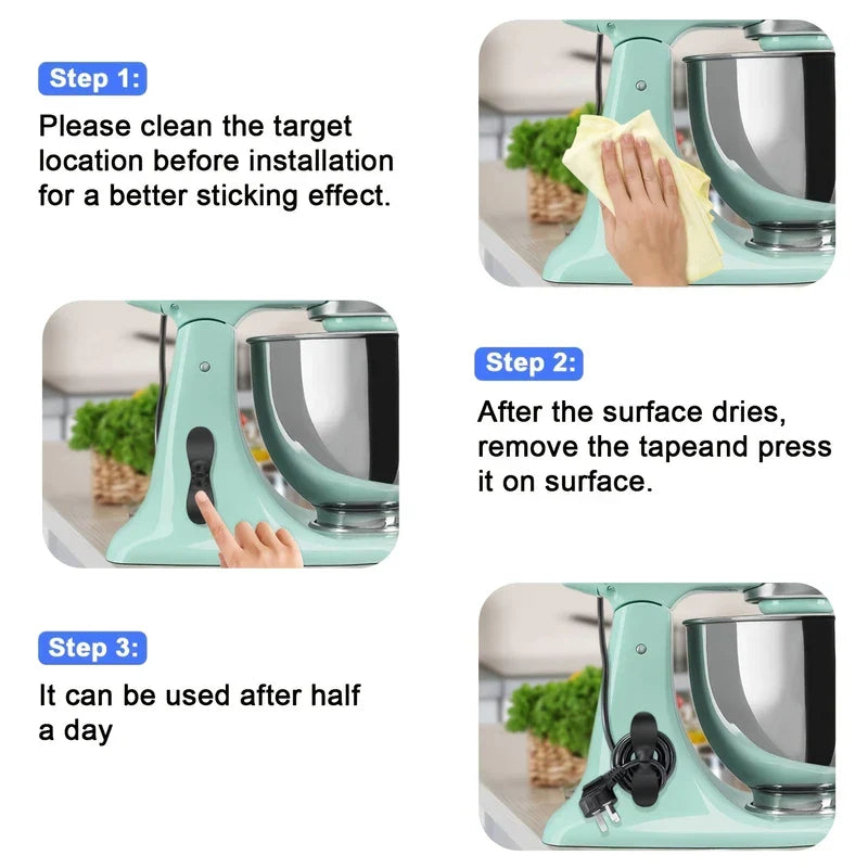 Adhesive Cable Management Clips Cord Holder Organizer