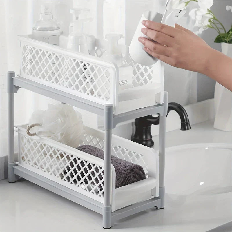 Adhesive Corner Shower Caddy Shelf Organizer