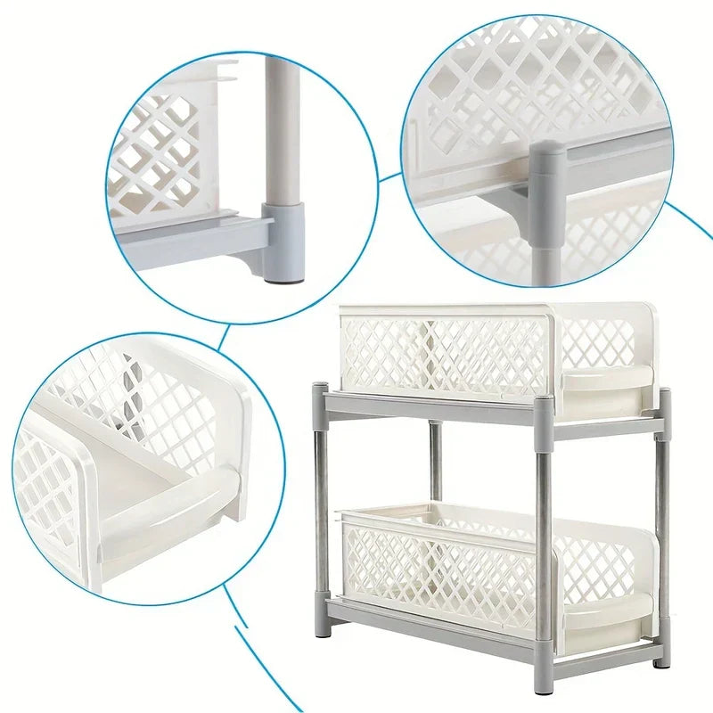 Adhesive Corner Shower Caddy Shelf Organizer