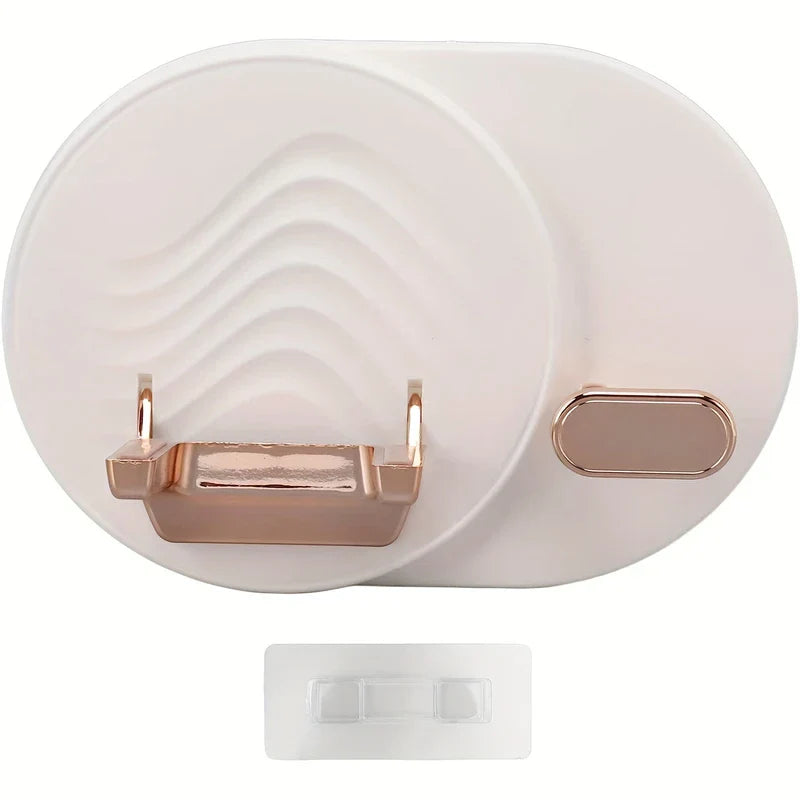 Adhesive Wall Mount Hair Dryer Holder Organizer Rack