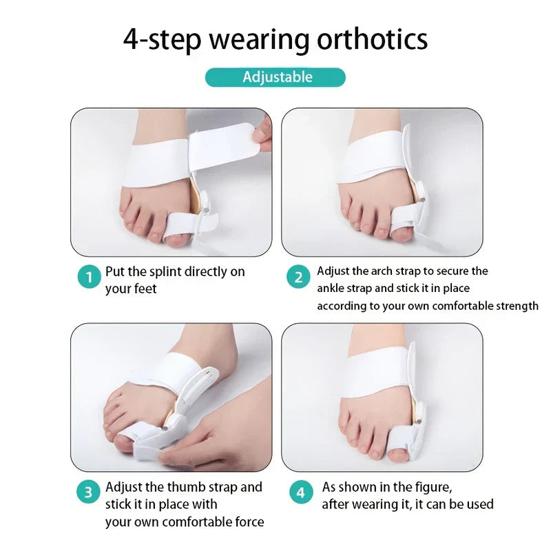 Adjustable Bunion Corrector Splint for Night Use