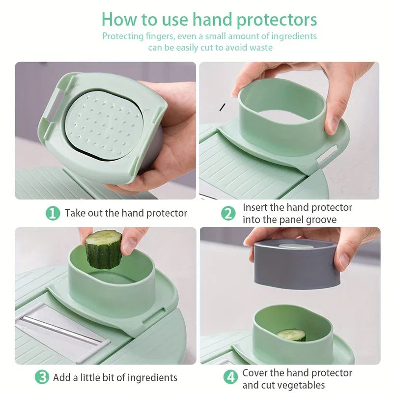 Adjustable Mandoline Slicer Vegetable Chopper Grater