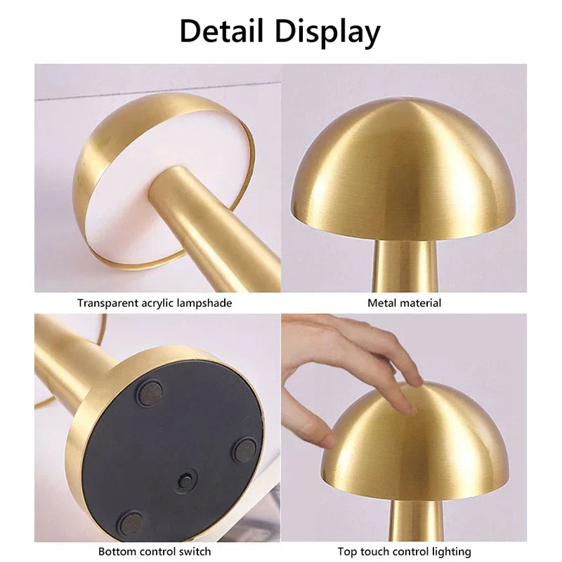 Ambient Decorative Fungi Style Bedside Lamp Led