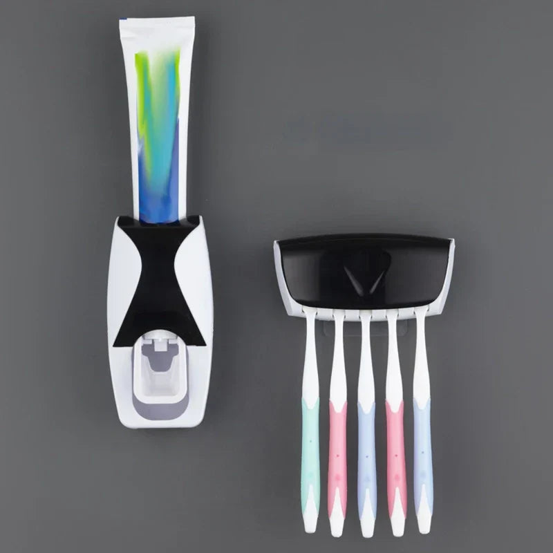 Automatic Toothpaste Dispenser & Holder Set