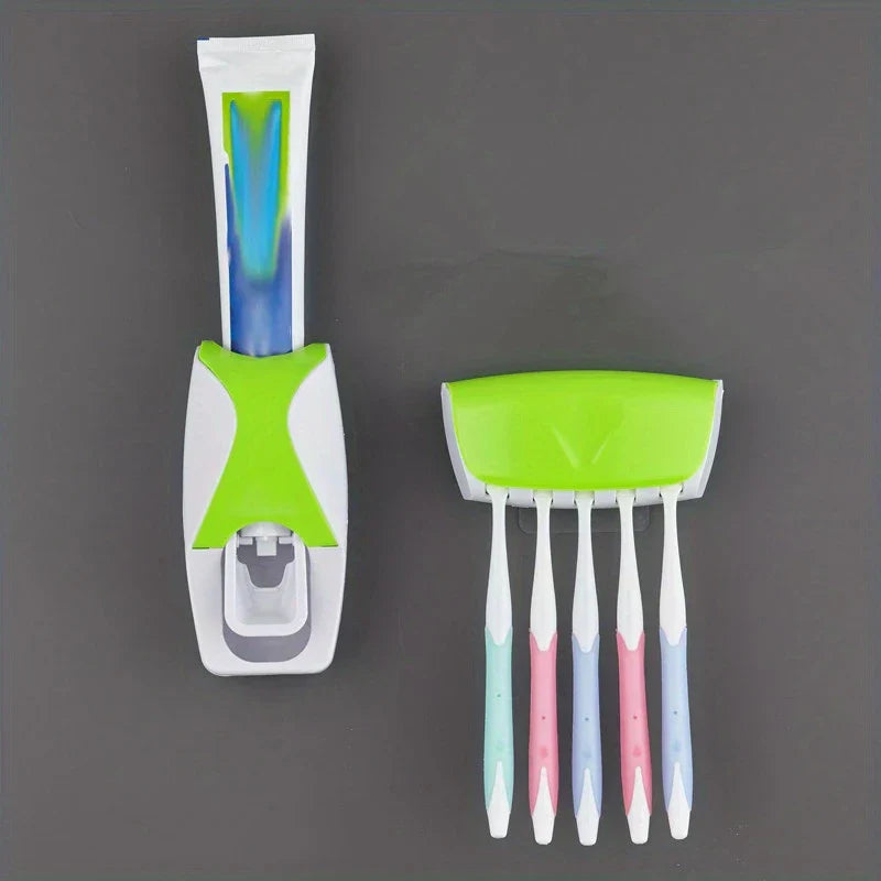 Automatic Toothpaste Dispenser & Holder Set
