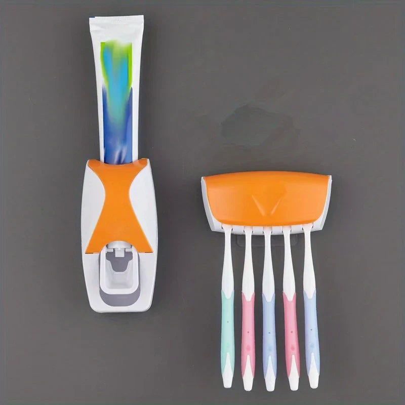 Automatic Toothpaste Dispenser & Holder Set