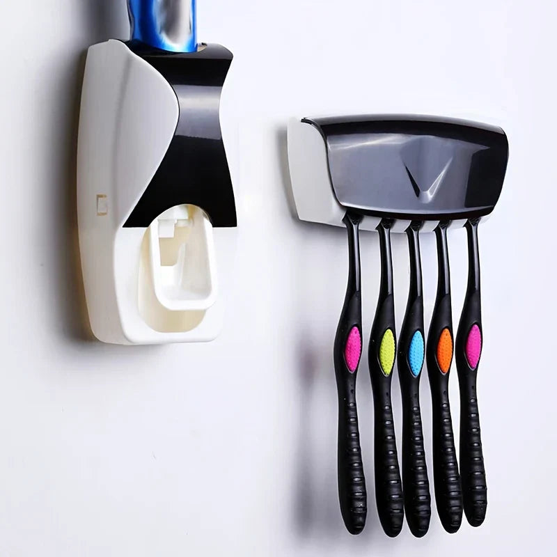 Automatic Toothpaste Dispenser & Holder Set
