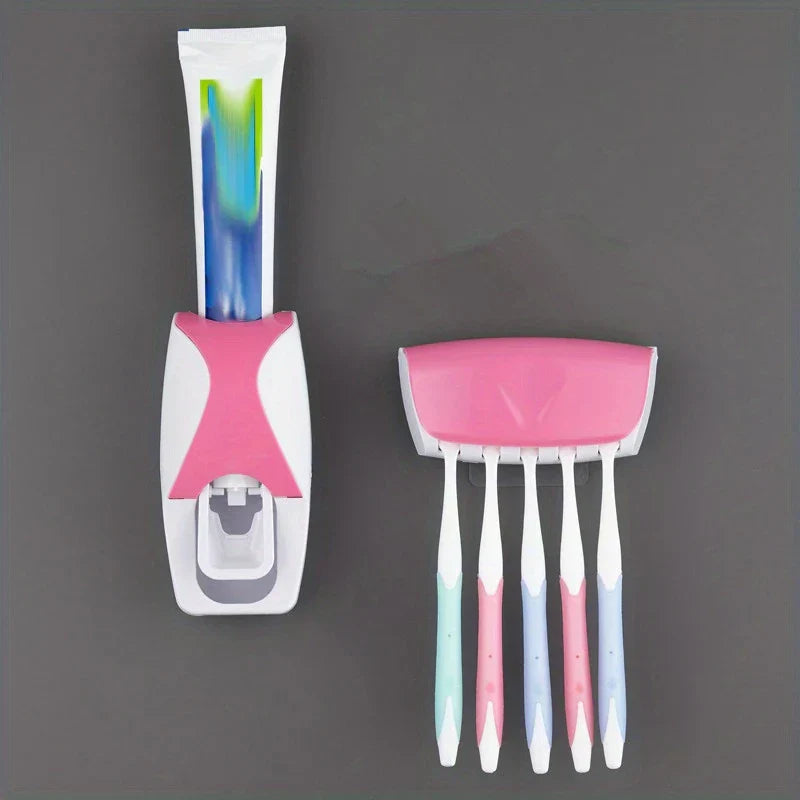 Automatic Toothpaste Dispenser & Holder Set