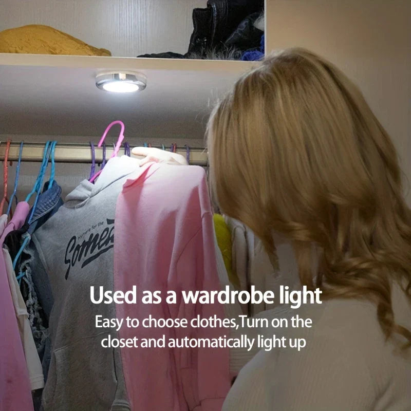 Battery Operated Motion Sensor Led Puck Light