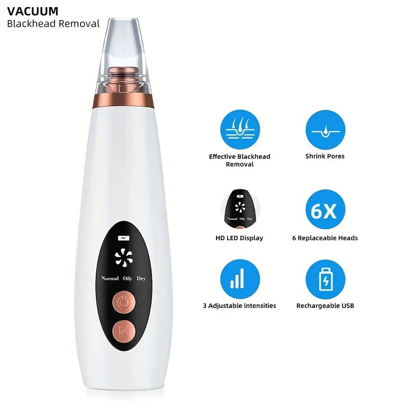 Blackhead Remover Vacuum Pore Cleaner (6 Probes)