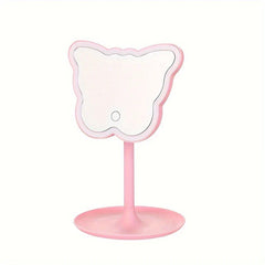 Butterfly LED Makeup Mirror with Storage Base