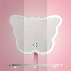 Butterfly LED Makeup Mirror with Storage Base