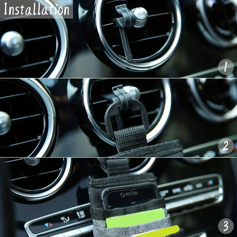 Car Air Vent Storage Pocket Organizer Pouch