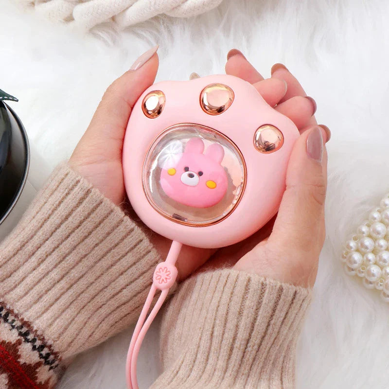 Cat Paw Design Rechargeable Hand Warmer Pocket Heater
