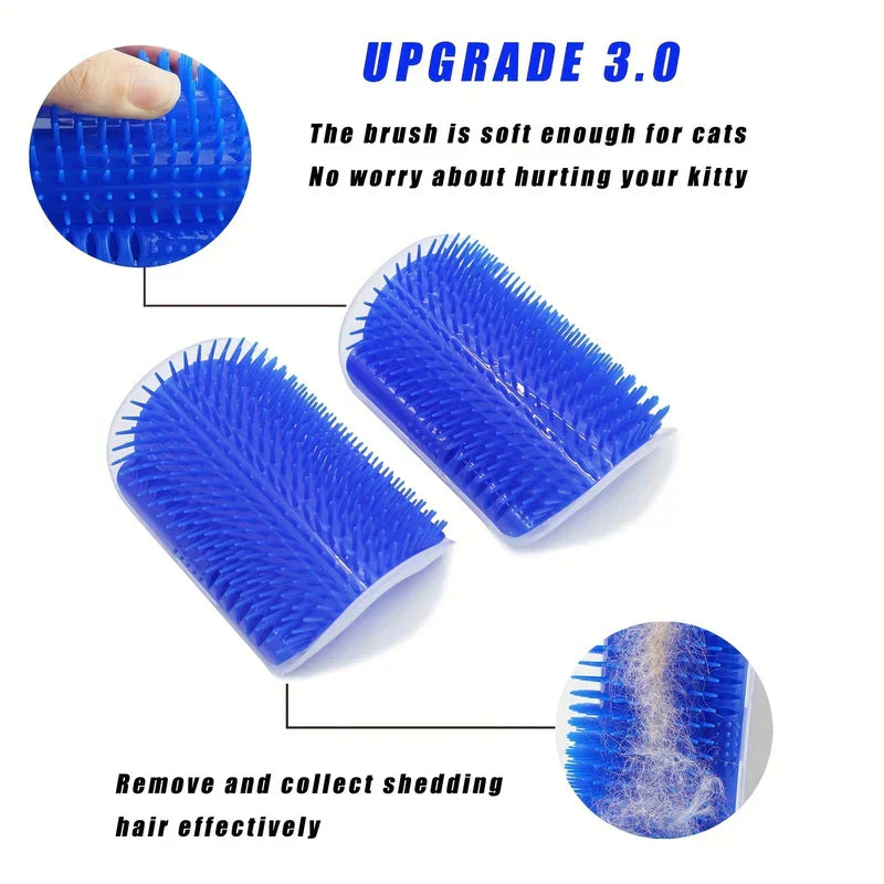 Cat Wall Corner Self Groomer Massage Toy