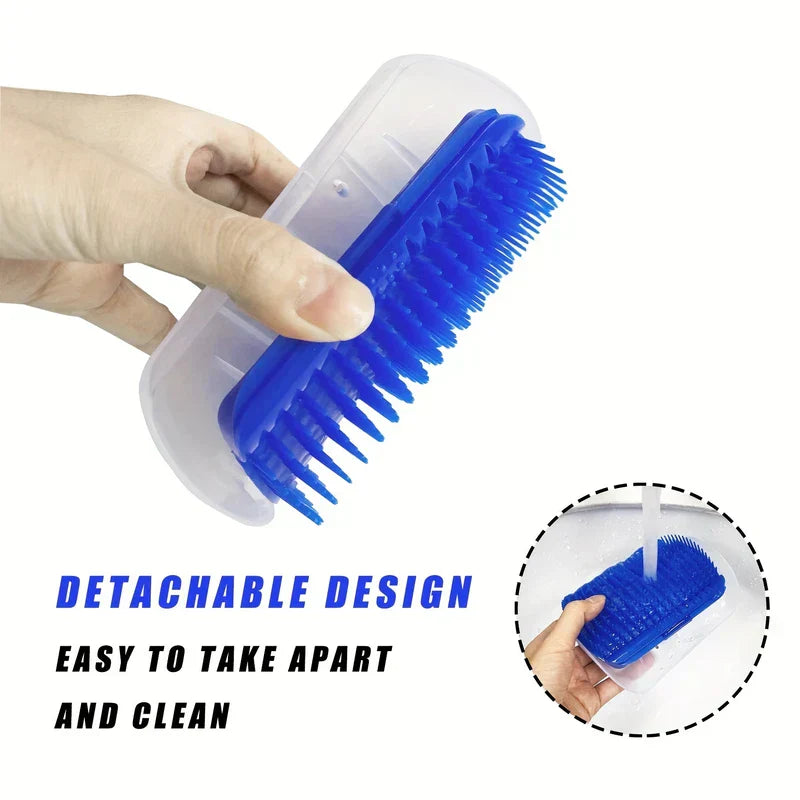 Cat Wall Corner Self Groomer Massage Toy