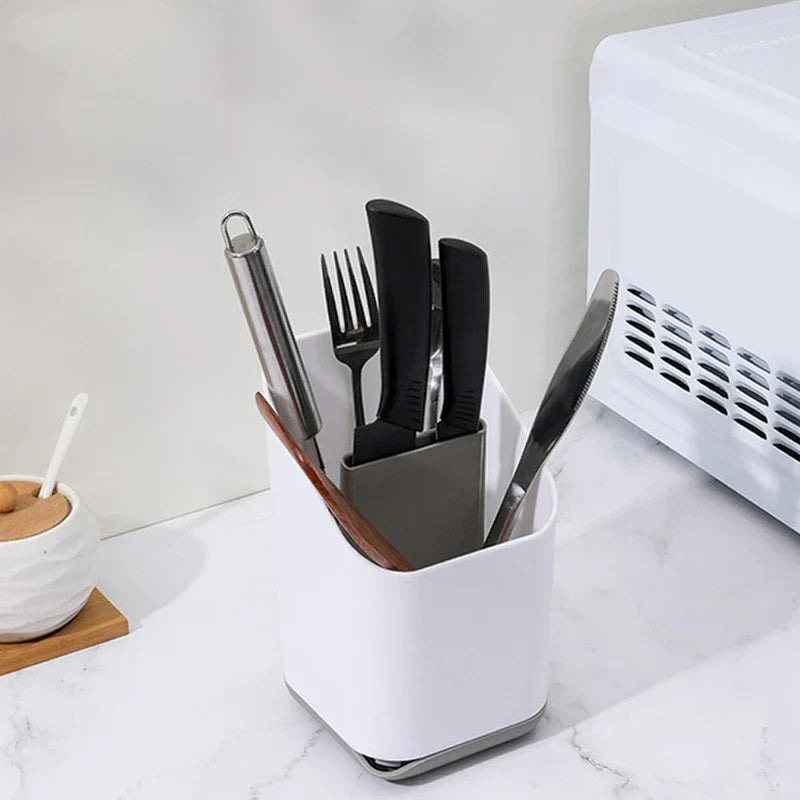 Chopstick Utensil Holder Drainer Caddy Basket
