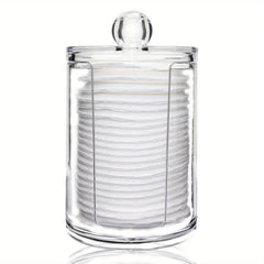 Clear Acrylic Cotton Swab Ball Pad Holder Organizer