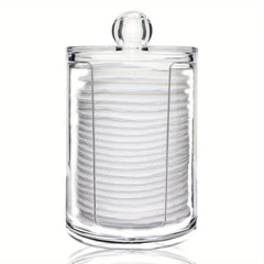 Clear Acrylic Cotton Swab Ball Pad Holder Organizer