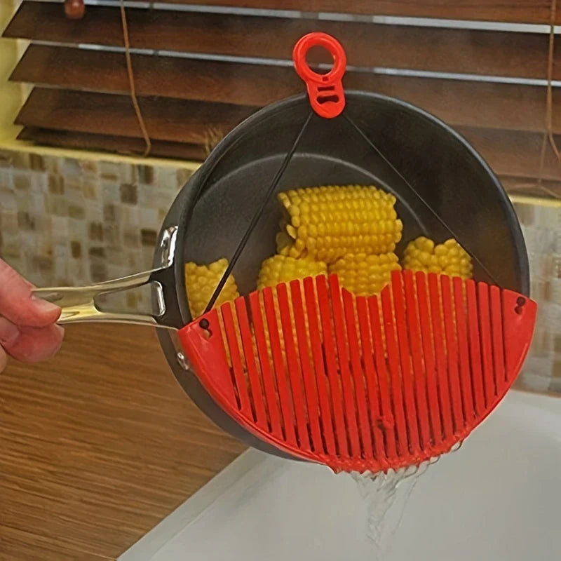 Clip-On Silicone Pot Strainer Colander
