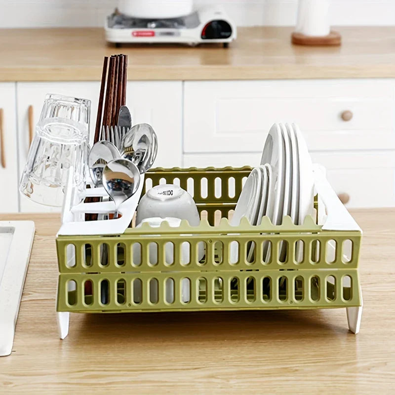 Collapsible Dish Drying Rack Drainer