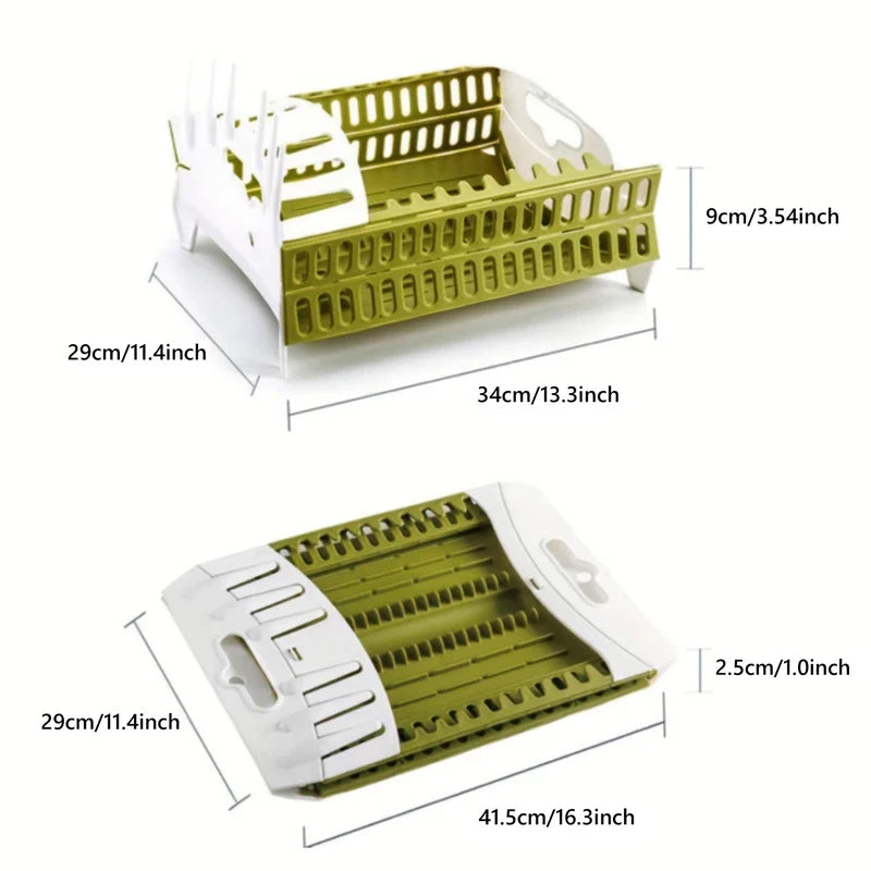 Collapsible Dish Drying Rack Drainer