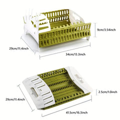 Collapsible Dish Drying Rack Drainer