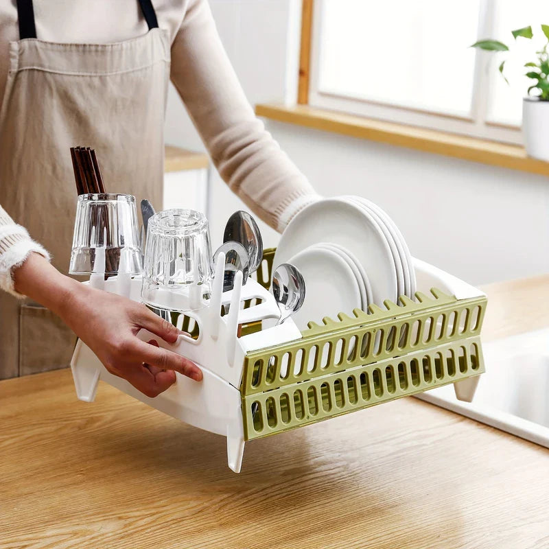Collapsible Dish Drying Rack Drainer