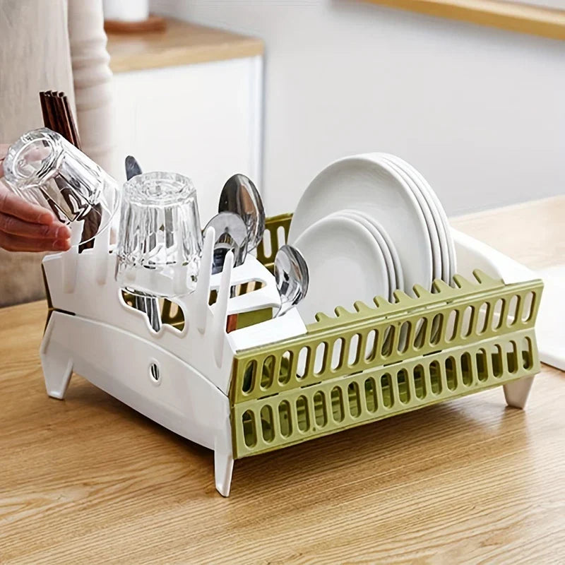 Collapsible Dish Drying Rack Drainer