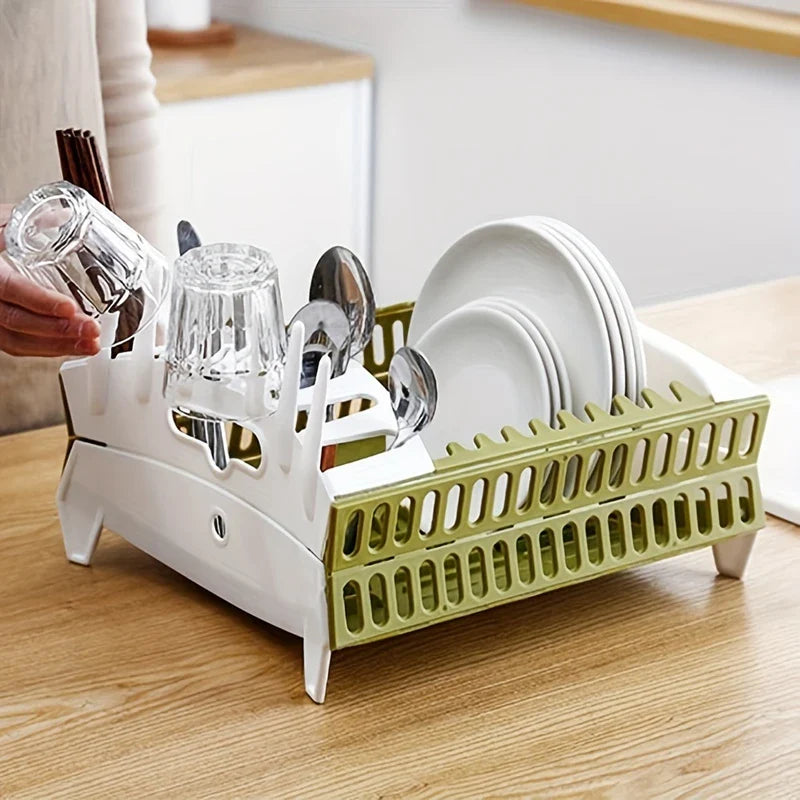 Collapsible Dish Drying Rack Drainer