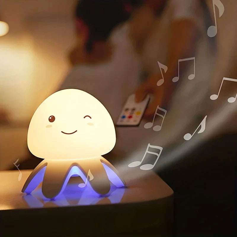 Color Changing Jellyfish Mood Lamp With Speaker