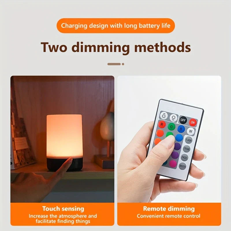 Color Changing LED Cordless Table Lamp Rechargeable