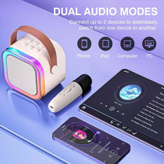 Colorful Karaoke Bluetooth Speaker Microphone