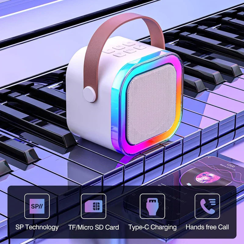 Colorful Karaoke Bluetooth Speaker Microphone