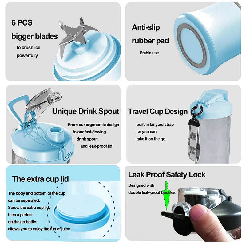 Colorful Portable Blender Juicer Cup