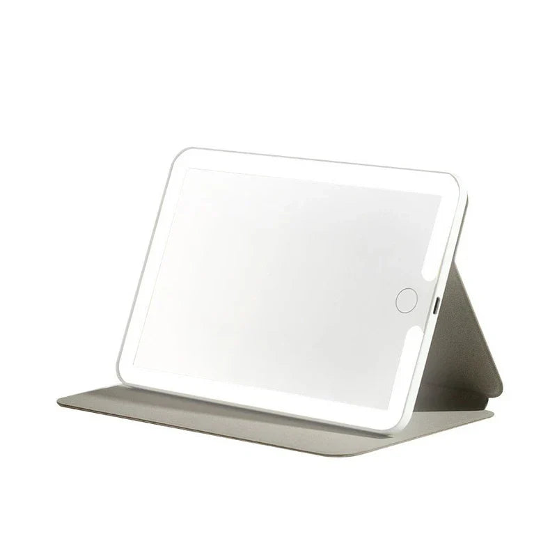 Compact Makeup Mirror With Pu Leather Case