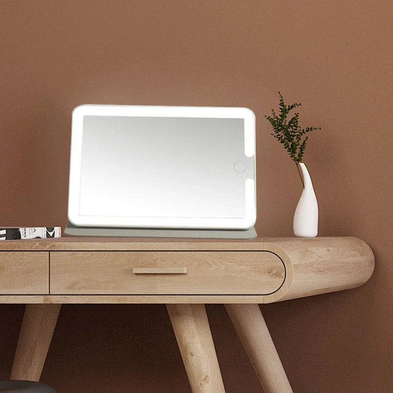 Compact Makeup Mirror With Pu Leather Case