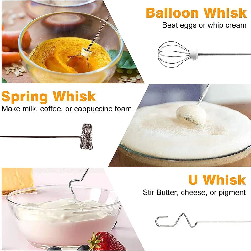 Cordless Electric Hand Mixer Whisk Blender