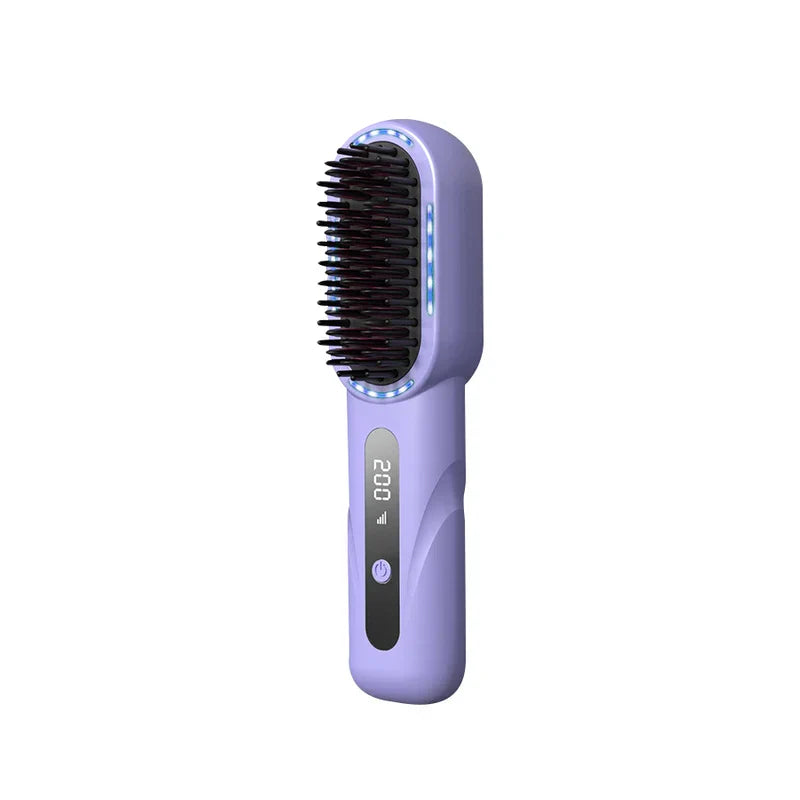 Cordless Hair Straightener Brush Comb
