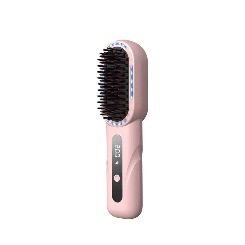 Cordless Hair Straightener Brush Comb