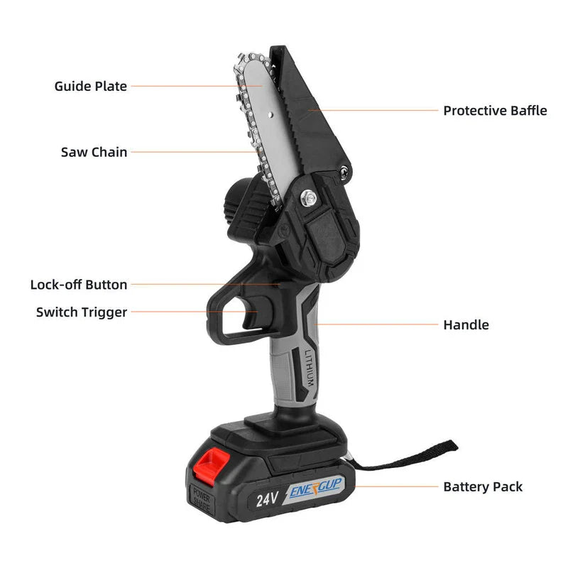 Cordless Mini Chainsaw With Light