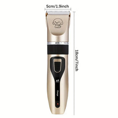 Cordless Pet Grooming Clippers Kit